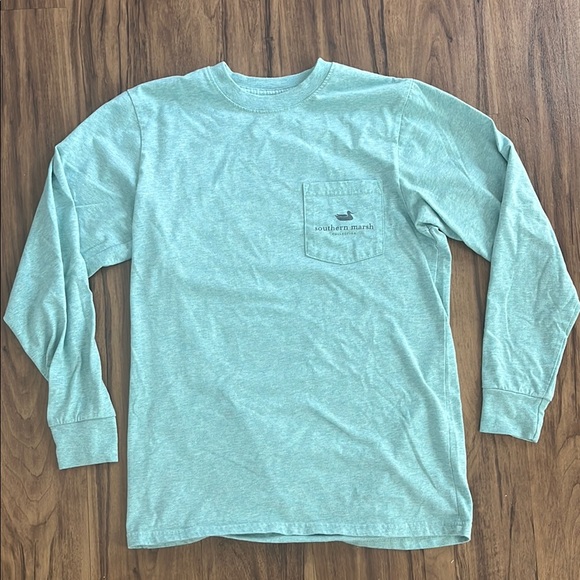Southern Marsh Men's Light Green Long Sleeve Shirt - Picture 1 of 2